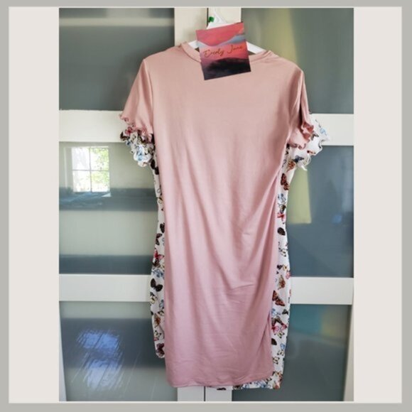 Everly June Double Dress - Blush Pink & Butterfly - Picture 6 of 7
